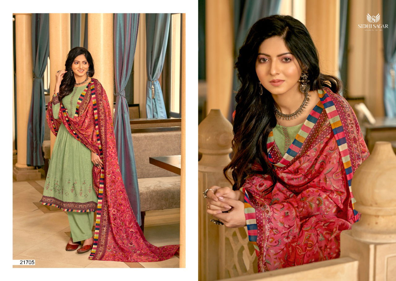 Siddhi Sagar Sanskruti  Latest  Fancy Daily Wear  Excellent Premium Quality Cotton Printed  Pure Lawn Cotton Dress Material Collection